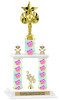 Cupcake  theme 2-Column trophy.  Numerous trophy heights and figures available  (005