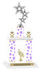 Diamond theme 2-Column trophy.  Numerous trophy heights and figures available  (003