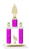 Sequin  theme 2-Column trophy.  Numerous trophy heights and figures available  (001