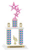 Sequin  theme 2-Column trophy.  Numerous trophy heights and figures available  (002