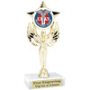 Medical Hero theme trophy with choice of art work.  6" tall. (7517