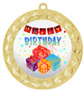 Birthday  theme medal.  Choice of 8 designs.  Includes free engraving and neck ribbon.  (bday - 935g