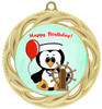 Kids Birthday  theme medal.  Choice of 8 designs.  Includes free engraving and neck ribbon.  (bday - 938g