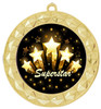 Super Star theme medal.  Choice of 9 designs.  Includes free engraving and neck ribbon.  ( 935g