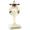 Graduation theme  trophy with choice of art work.   6" tall  7517