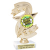 Student Encouragement  theme  trophy with choice of art work.   6" tall  h300