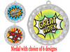 Student Encouragement theme medal.  Choice of 6 designs.  Includes free engraving and neck ribbon.  ( 935s