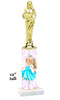 NEW!  Princess theme trophy.  Choice of 3 heights with numerous figures available.  (design 004