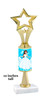  NEW!  Princess theme trophy.  Choice of 3 heights with numerous figures available. (stem 001