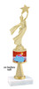 NEW!  Princess theme trophy.  Choice of 3 heights with numerous figures available. (stem 004