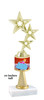 NEW!  Princess theme trophy.  Choice of 3 heights with numerous figures available. (stem 004