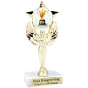 Game night trophy.  6"tall with choice of insert design.  Great award for your Family Game Nights!  7517