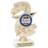 Game night trophy.  6"tall with choice of insert design.  Great award for your Family Game Nights!  h300