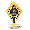 Back to School themed trophy.  9 Designs available. (92656)