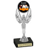 6" tall  Halloween Costume Contest theme trophy.  Choice of art work and base.  9 designs available. 6010