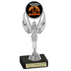 6" tall  Halloween Costume Contest theme trophy.  Choice of art work and base.  9 designs available. 6010