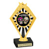 6" tall  Halloween Costume Contest theme trophy.  Choice of art work and base.  9 designs available. 92656