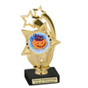 6" tall  Halloween Costume Contest theme trophy.  Choice of art work and base.  9 designs available. ph55