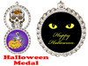 Halloween theme medal.  Choice of art work.  Includes free engraving and neck ribbon - m70s