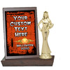 Halloween theme Plaque and Figure.   A unique award for all of your Halloween theme events and contests