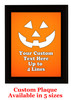 Halloween Custom Full Color Plaque.  Choice of black or brown plaque with full color plate.  5 Plaques sizes available -halloween 008