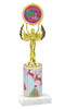 Ugly Sweater theme trophy. Choice of art work.  Multiple trophy heights available.  80087