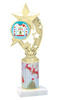 Ugly Sweater theme trophy. Choice of art work.  Multiple trophy heights available.  h208