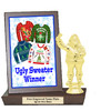  Ugly Sweater Plaque and Trophy.  Perfect for your Holiday parties, events, pageants and more...   Winner