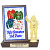 Ugly Sweater Plaque and Trophy.  Perfect for your Holiday parties, events, pageants and more...   2nd Place