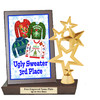 Ugly Sweater Plaque and Trophy.  Perfect for your Holiday parties, events, pageants and more...   3rd  Place