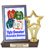 Ugly Sweater Plaque and Trophy.  Perfect for your Holiday parties, events, pageants and more...   Honorable Mention
