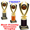 Halloween Costume Contest trophy.  Best  Family Costume.  Perfect award for your Halloween party contest.