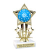 Snowflake theme trophy.  Great for your Winter themed events! 767