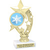 Snowflake theme trophy.  Great for your Winter themed events!  h208-snow