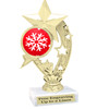 Snowflake theme trophy.  Great for your Winter themed events!  h208-snow