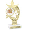 Gingerbread House theme trophy.  Great for your Holiday events, contests and parties.  h208