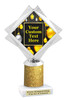 Custom Holiday trophy.  Great trophy for all of your holiday events and pageants. 5092-7