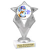 Custom Snowman trophy.  Great trophy for all of your holiday events and pageants. 5086