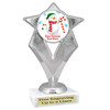 Custom Snowman trophy.  Great trophy for all of your holiday events and pageants. 5086