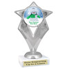 Custom Snowman trophy.  Great trophy for all of your holiday events and pageants. 5086