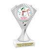 Custom Snowman trophy.  Great trophy for all of your holiday events and pageants. 5455