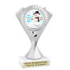 Custom Snowman trophy.  Great trophy for all of your holiday events and pageants. 5455