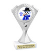 Custom Snowman trophy.  Great trophy for all of your holiday events and pageants. 5455