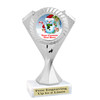 Custom Snowman trophy.  Great trophy for all of your holiday events and pageants. 5455