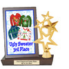 Ugly Sweater Plaque and Figure.   A unique award for all of your Holiday Pageants, Events and more.  3rd Place