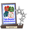 Ugly Sweater Plaque and Figure.   A unique award for all of your Holiday Pageants, Events and more.  Honorable mention