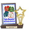 Ugly Sweater Plaque and Figure.   A unique award for all of your Holiday Pageants, Events and more.  Honorable mention