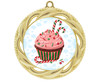 Holiday Cupcake  medal.  Great medal for those Holiday Events, Baking Contests and more!  938g