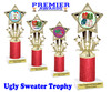 Ugly Sweater theme trophy. Add some bling to your Holiday Events with this Glitter column trophy.  767-3