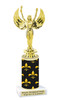 Mardi Gras Theme trophy.  Numerous figures available. Great trophy for your pageants, events, contests and more!   21-002